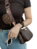 Louis Vuitton Multi Pochette Accessoires Brown strap + Brand Box