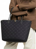 Tory Burch T Monogram zip tote bag Canvas + Dust cover , size 43*30