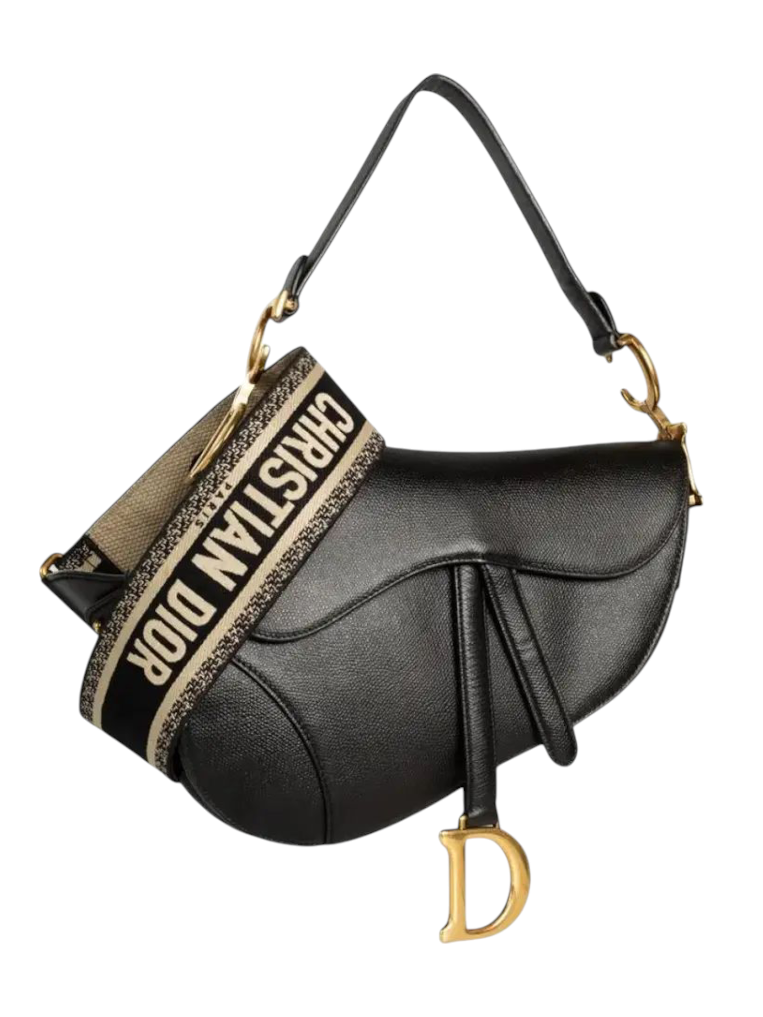 Christian Dior saddle black  + Brand Box , size 25*18