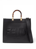 Fendi Noir M Sunshine Shopper Cabas tote , size 35*31