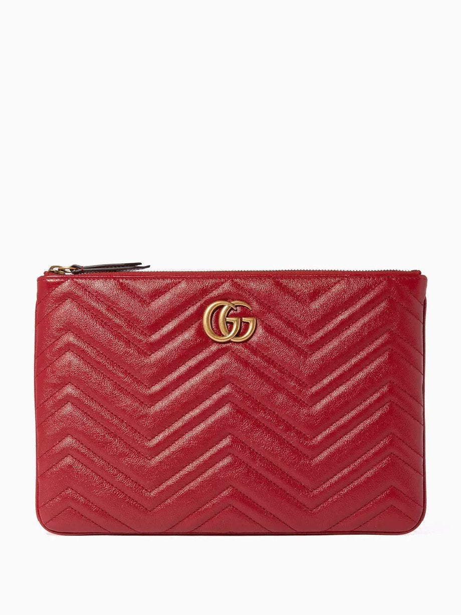 Gucci Clutch  GG Marmont + Brand Box , size 27*19