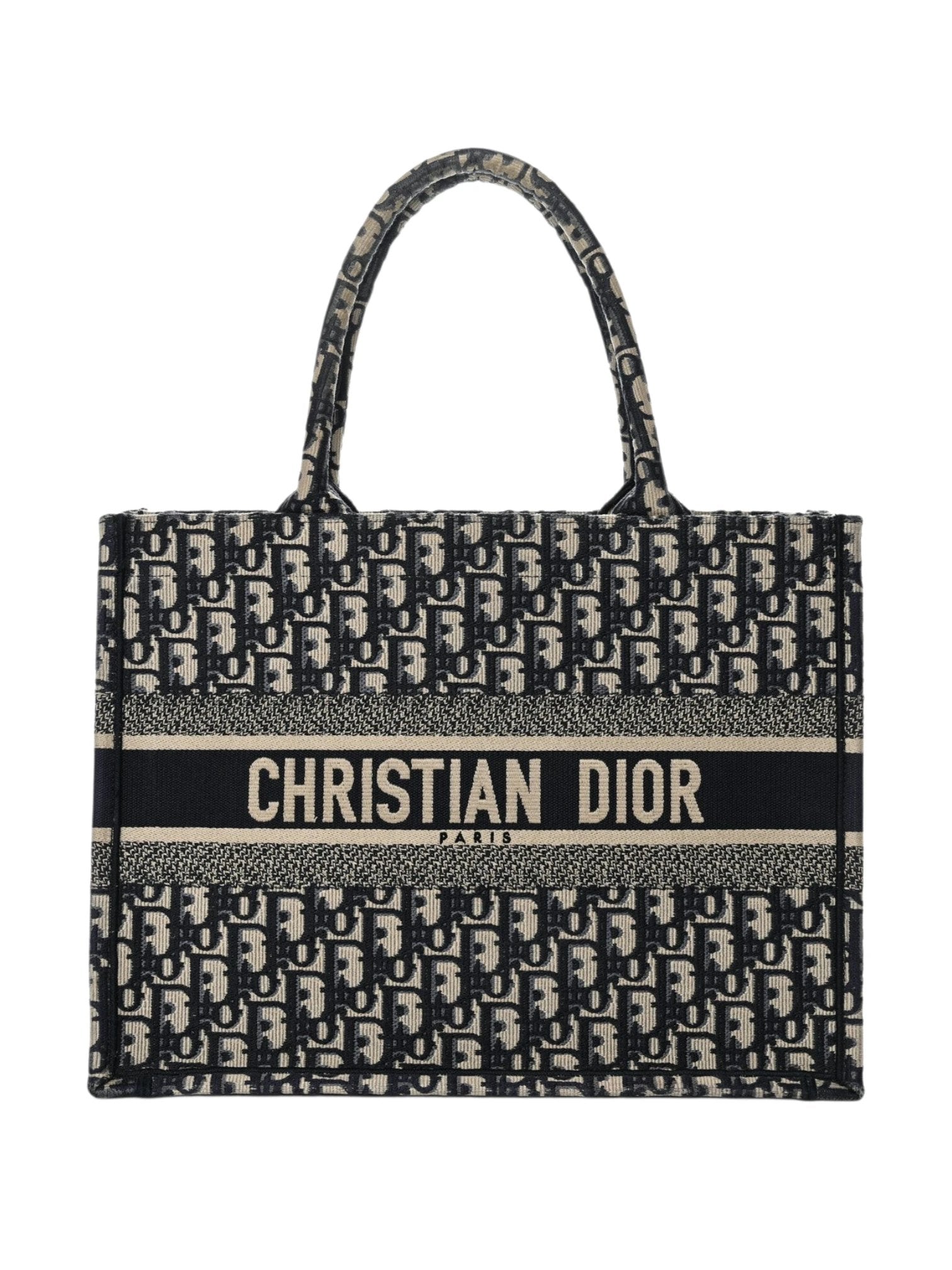 Christian Dior Medium Dior Book Tote
Ecru and Blue Dior Oblique Embroidery
, size 37*28 cm