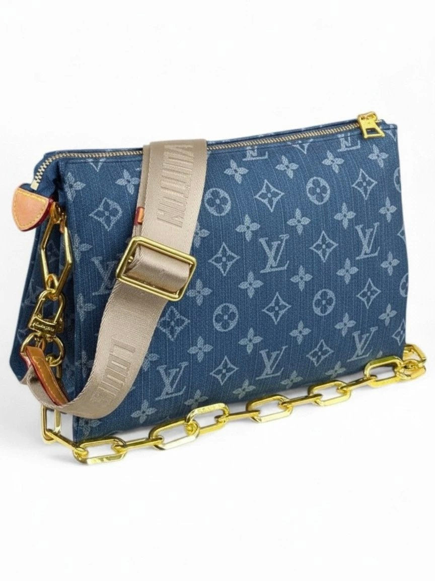 Louis Vuitton Monogram Denim Coussin remix PM + Brand Box size 28*20