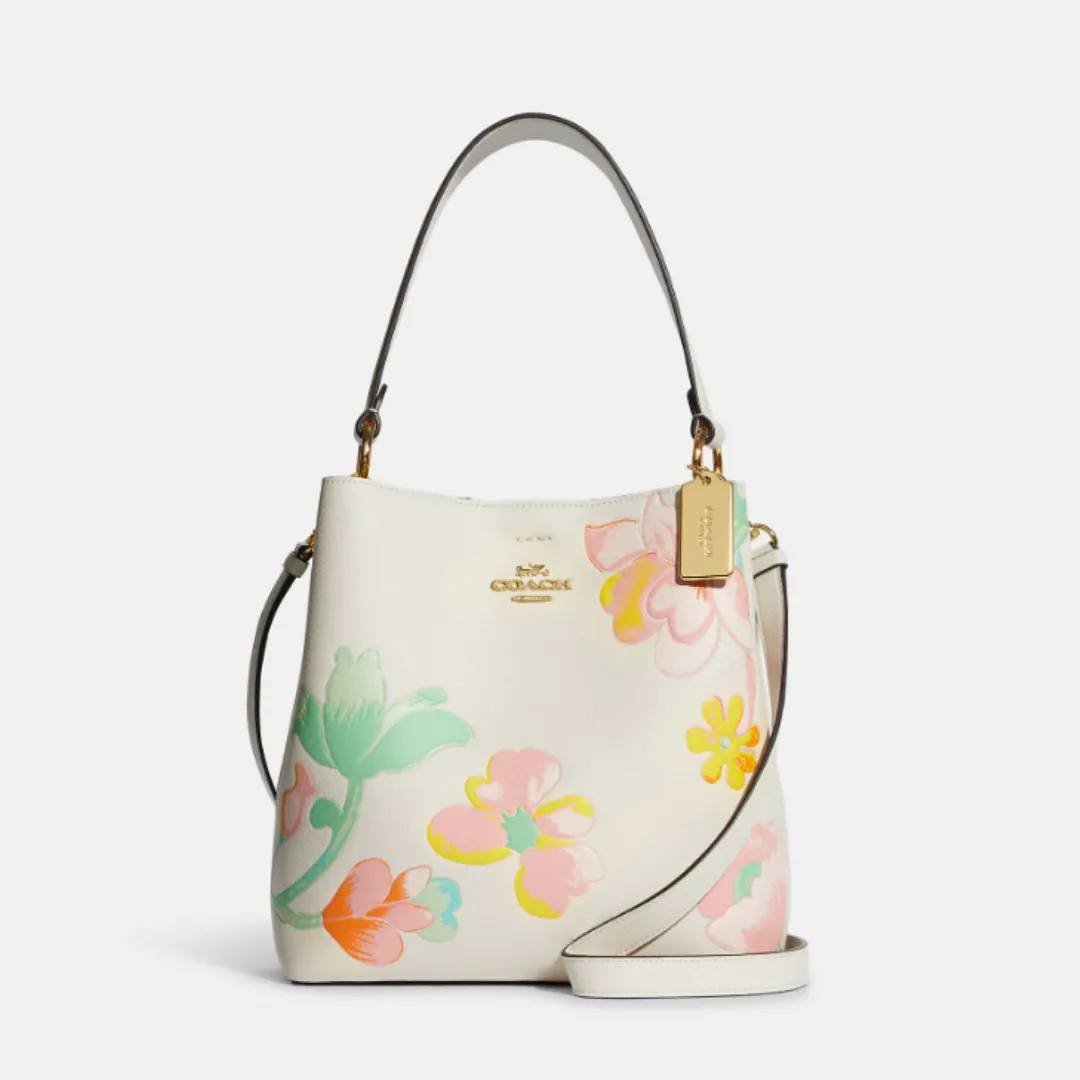 Coach Floral Bucket Bag - Ivory