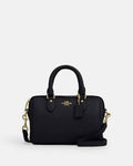 Coach Mini Satchel Bag - Black Leather