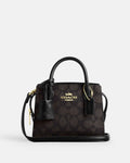 Coach Mini Satchel Bag - Brown Signature Canvas