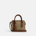 Coach Mini Satchel Bag - Khaki Signature Canvas