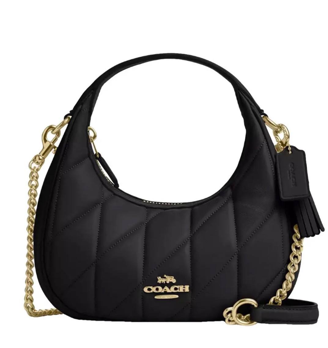 Coach Quilted Hobo Bag - Black