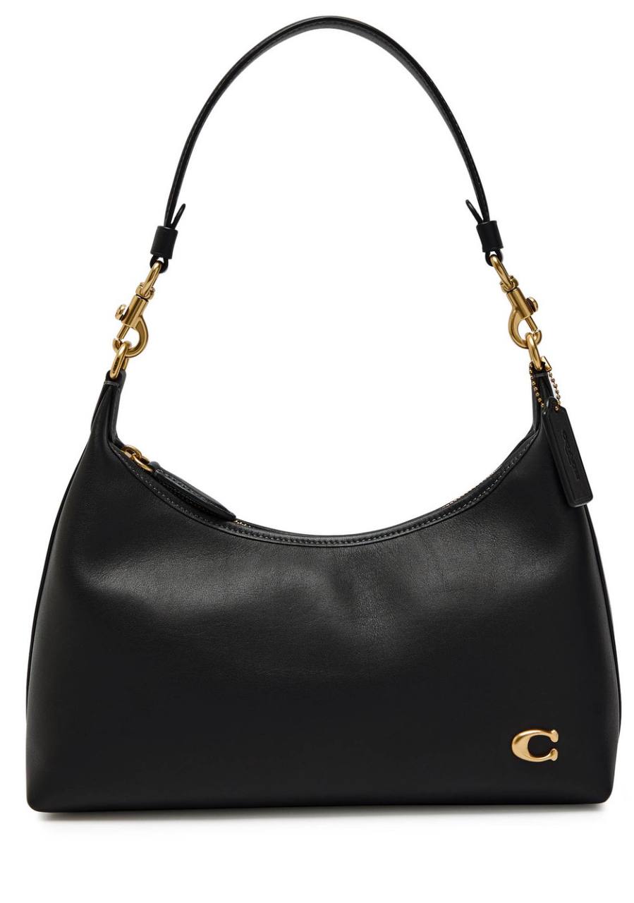 Coach Smooth Leather Hobo Bag - Black