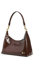 Coach Teri Shoulder Bag - Brown Crinkle Leather