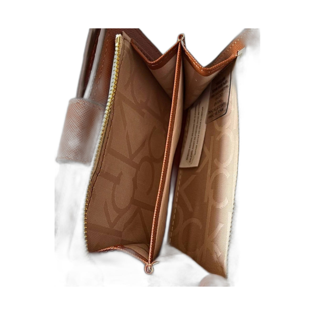 Calvin Klein Monogram Snap Wallet - Calvin Klein Brown wallet (view 3)