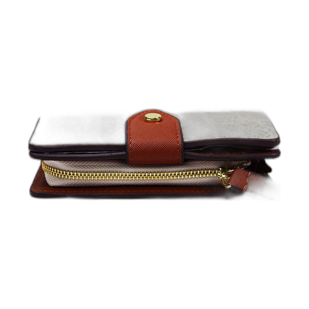 Calvin Klein Monogram Trifold Snap Wallet - Calvin Klein Khaki/Tan wallet (view 3)