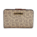 Calvin Klein Monogram Trifold Snap Wallet - Calvin Klein Khaki/Tan wallet