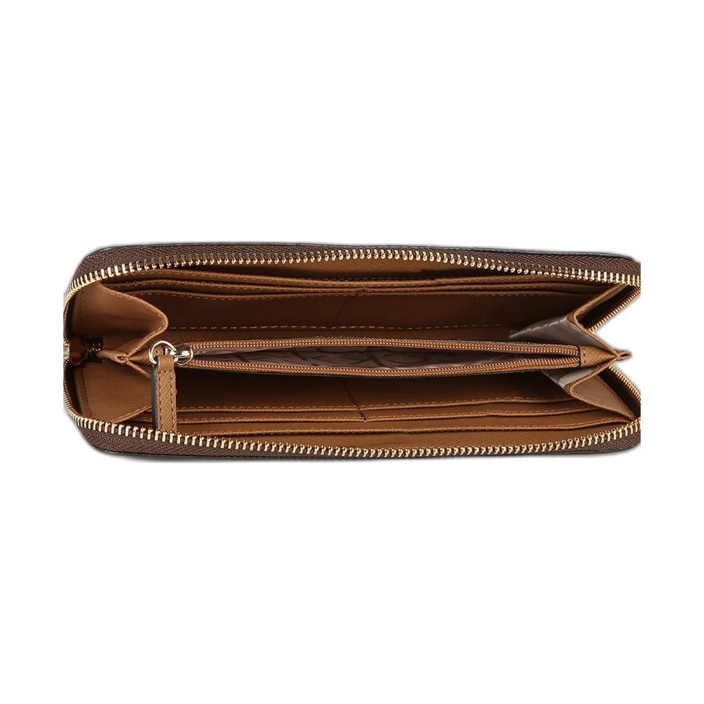 Calvin Klein Monogram Zip-Around Wallet (Brown) - Calvin Klein Brown wallet (view 3)