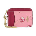 Coach Cherry Print Zip Card Case - Coach Pink wallet