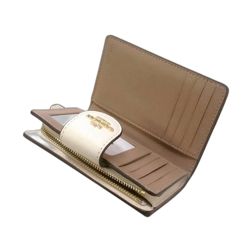 Coach Signature Cherry Print Snap Wallet - Coach Khaki wallet (view 3)