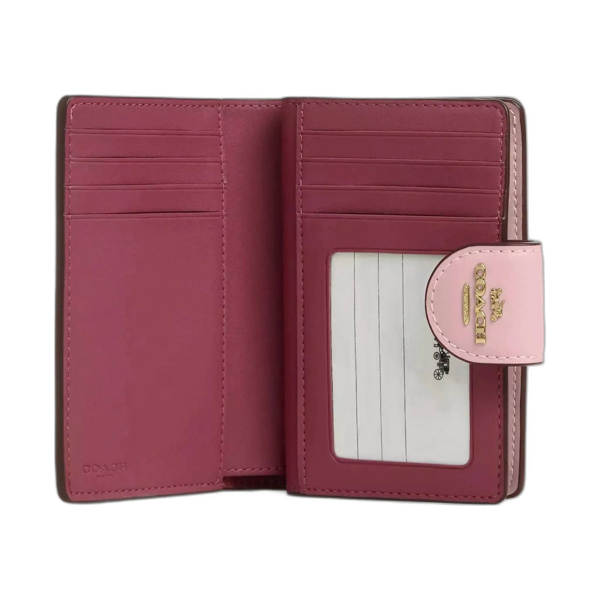Coach Signature Snap Wallet (Blush Pink) - Coach Pink wallet (view 2)