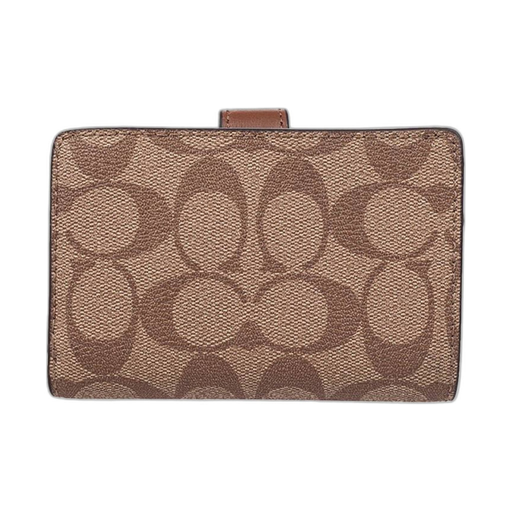 Coach Signature Snap Wallet (Chestnut) - Coach Brown wallet (view 2)