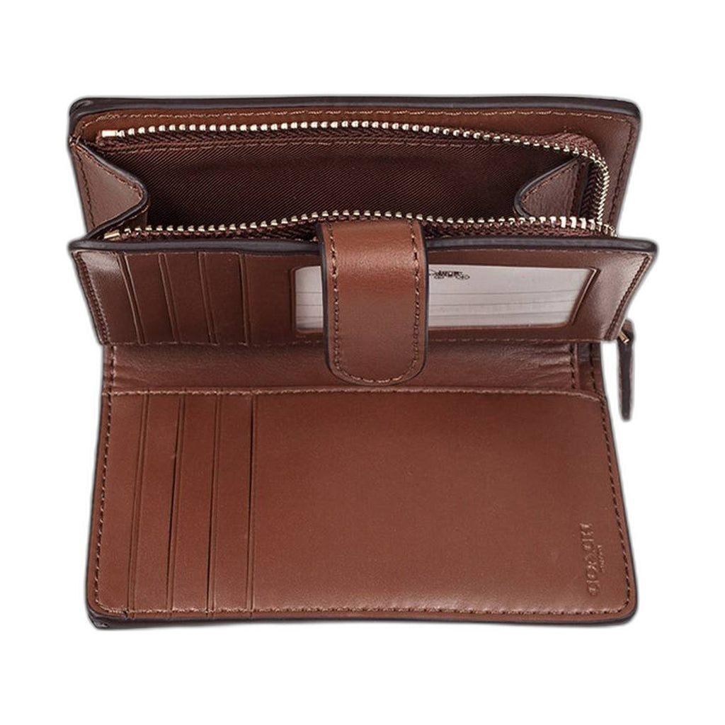 Coach Signature Snap Wallet (Chestnut) - Coach Brown wallet (view 3)