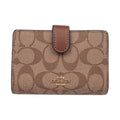 Coach Signature Snap Wallet (Chestnut) - Coach Brown wallet