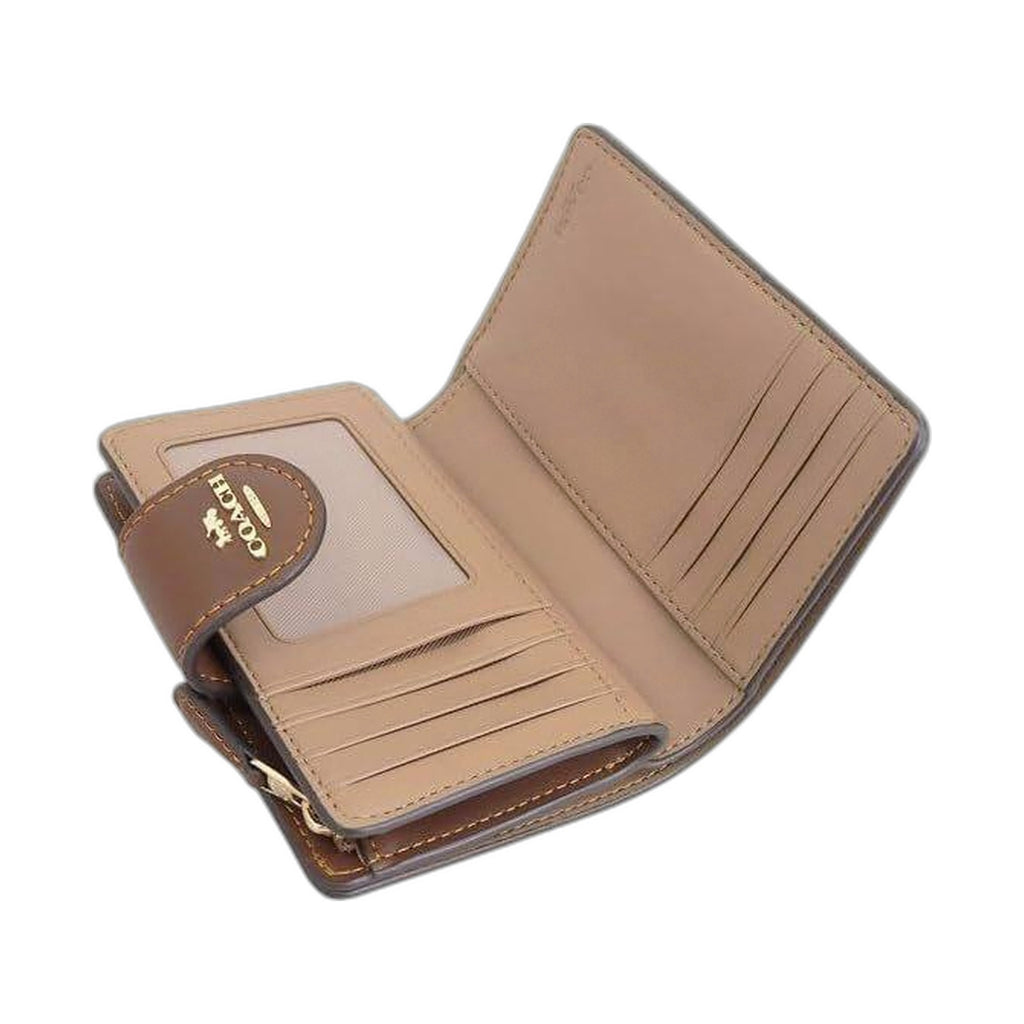Coach Signature Snap Wallet (Classic Khaki) - Coach Khaki wallet (view 2)