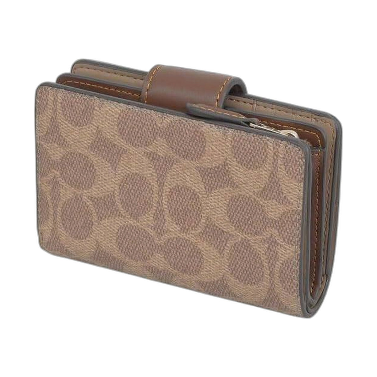 Coach Signature Snap Wallet (Classic Khaki) - Coach Khaki wallet