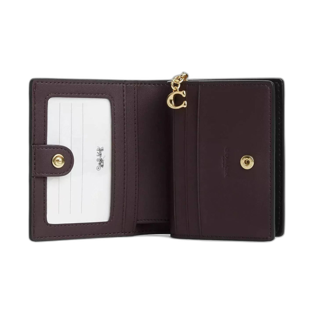 Coach Signature Wallet on Chain (Chocolate) - Coach Dark Brown wallet (view 3)