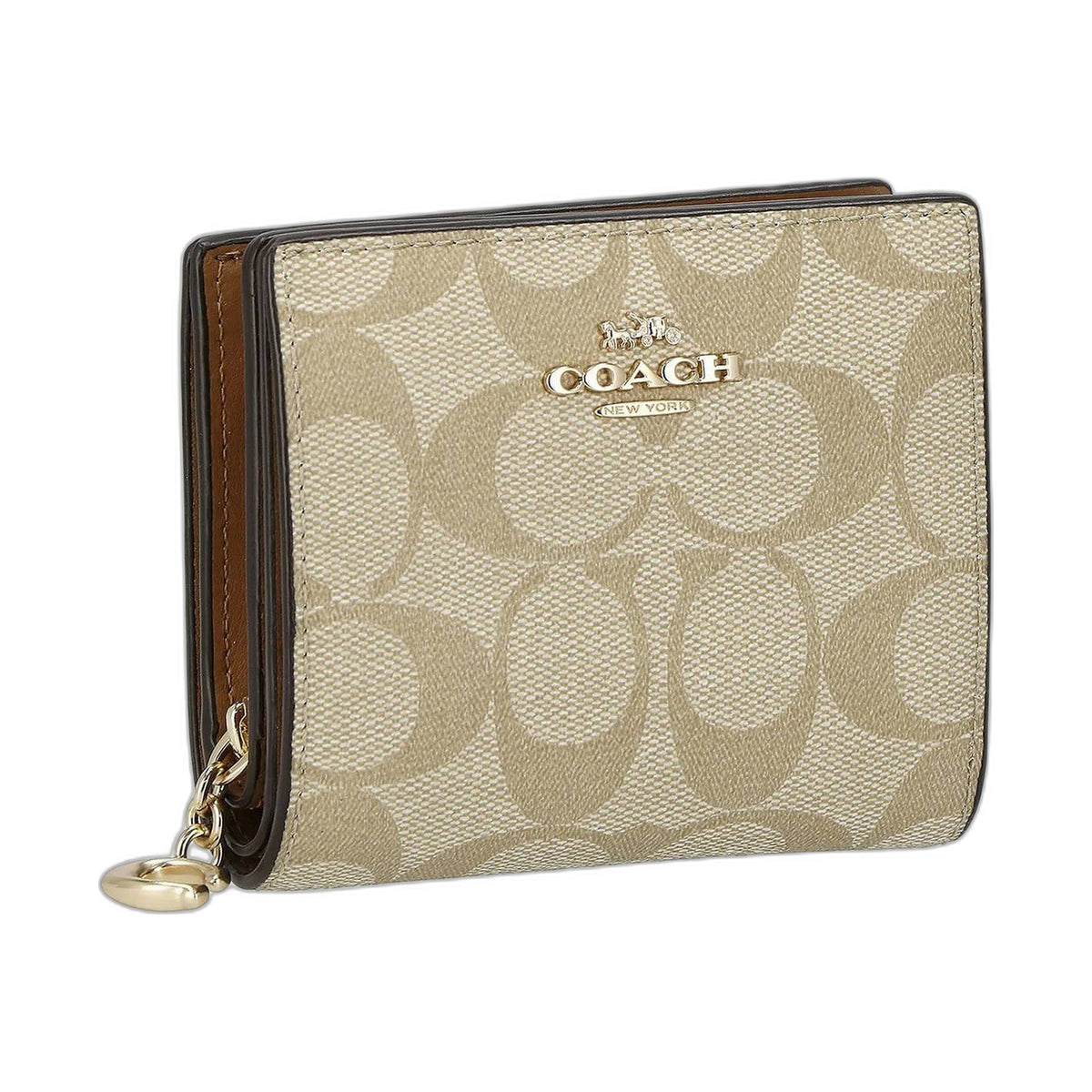 Coach Signature Wallet on Chain (Khaki) - Coach Khaki wallet (view 2)