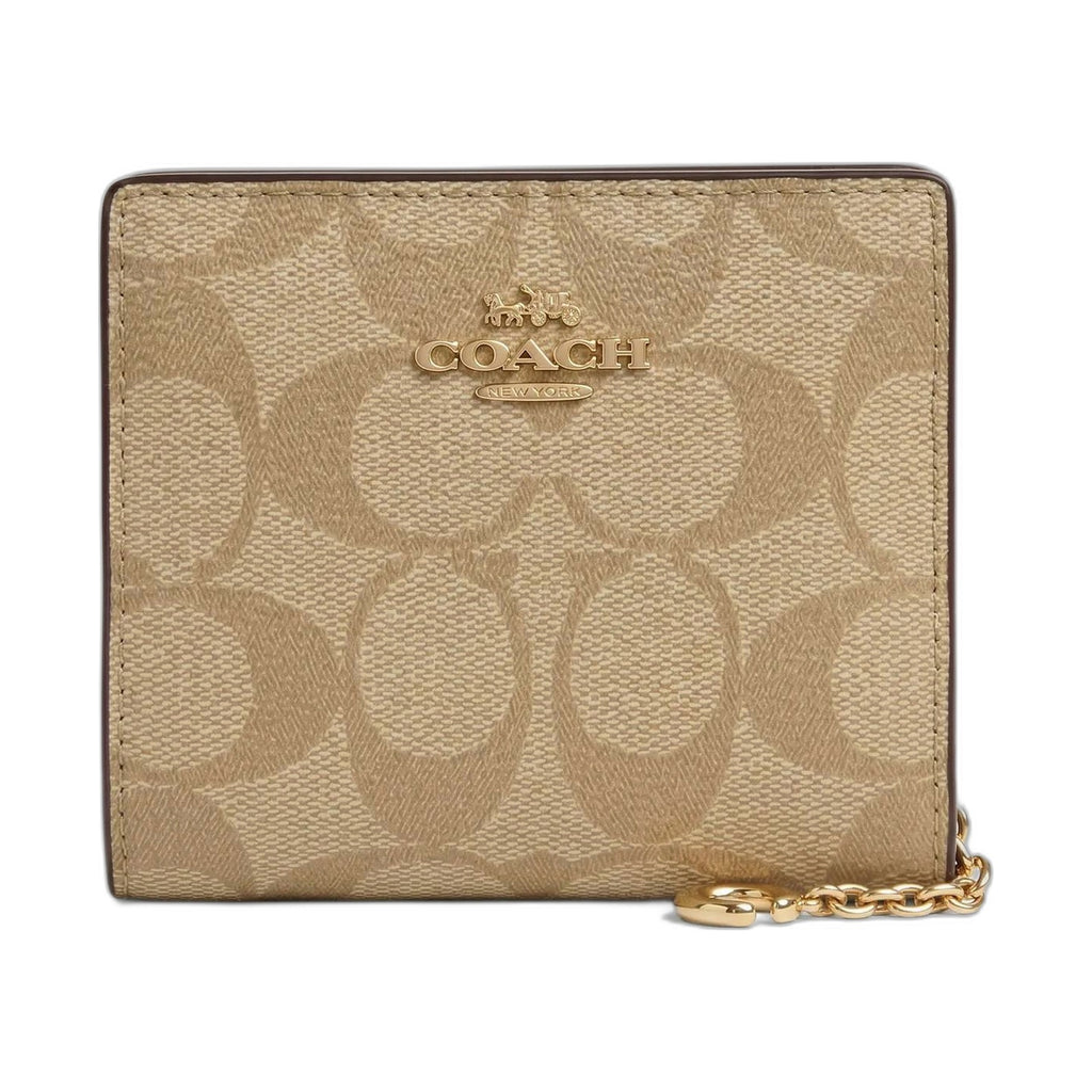 Coach Signature Wallet on Chain (Khaki) - Coach Khaki wallet