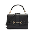 Guess Buckle Flap Satchel Bag - Black - product photo