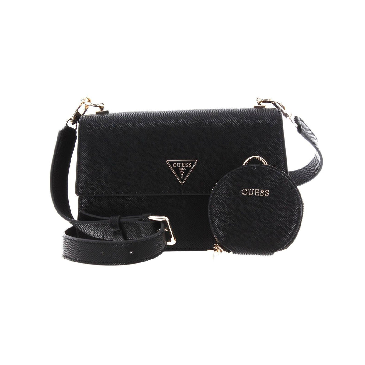 Guess Crossbody Bag with Pouch - Black - product photo