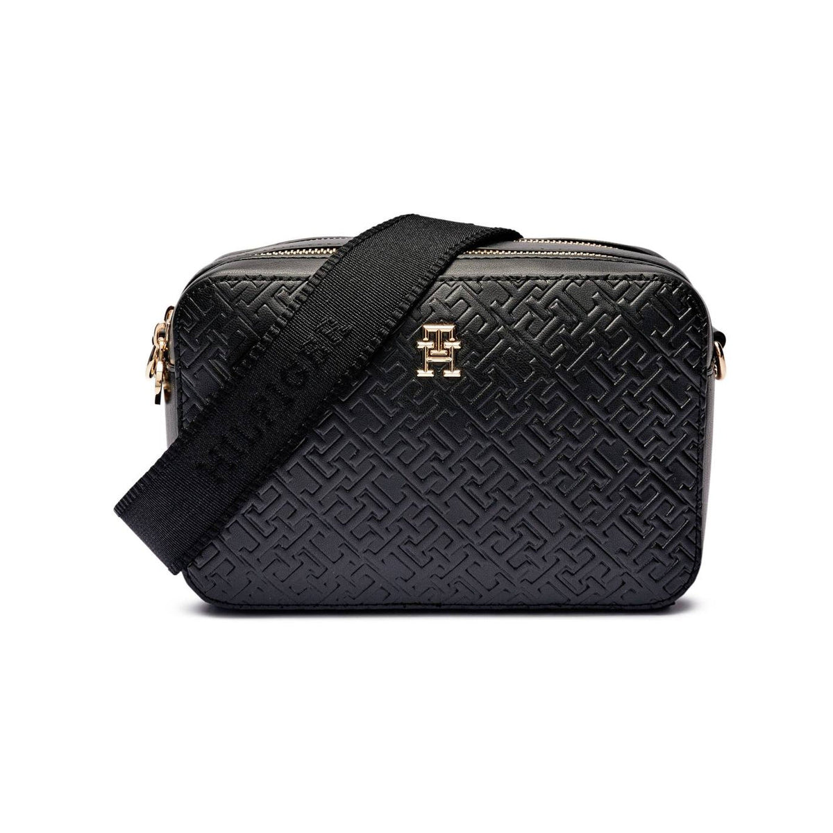 Tommy Hilfiger Embossed Camera Bag - Black - product photo