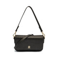 Tommy Hilfiger Embossed Fold-Over Crossbody Bag - Black - product photo