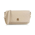 Tommy Hilfiger Embossed Fold-Over Crossbody Bag - Cream - product photo