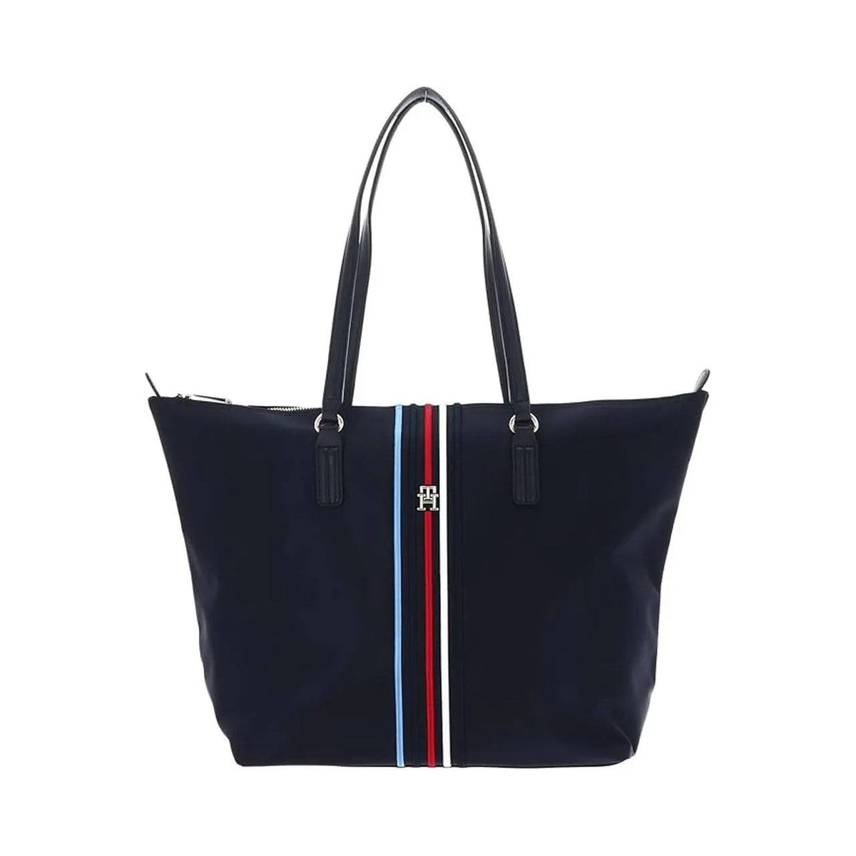 Tommy Hilfiger Stripe Canvas Shopper Tote Bag - Navy - product photo