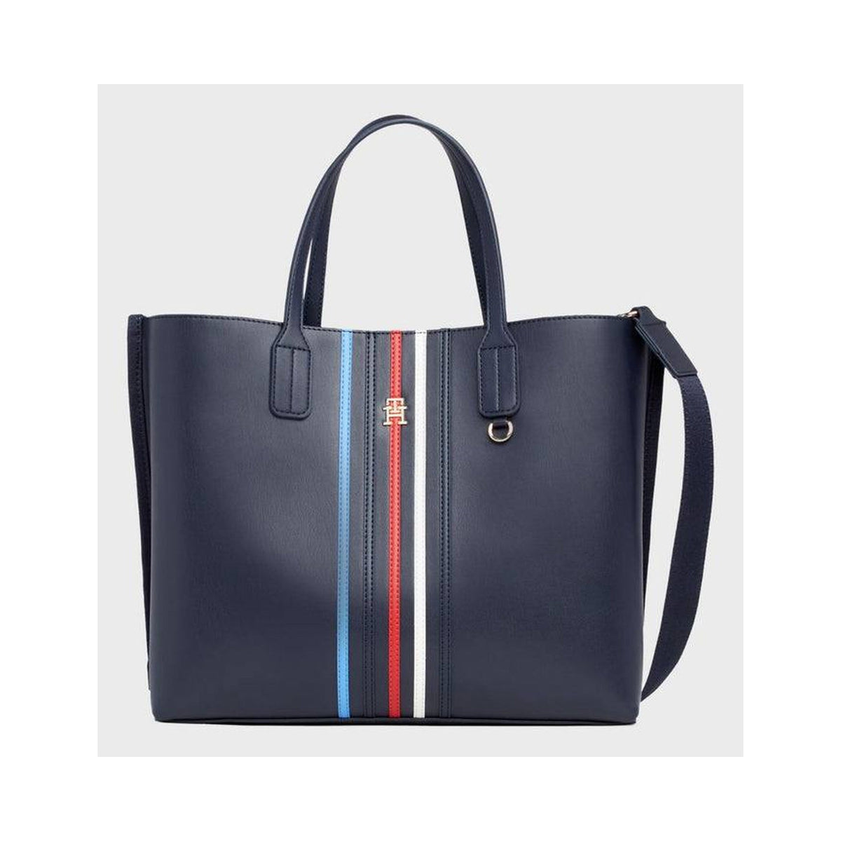 Tommy Hilfiger Stripe Mini Tote Bag - Navy - product photo