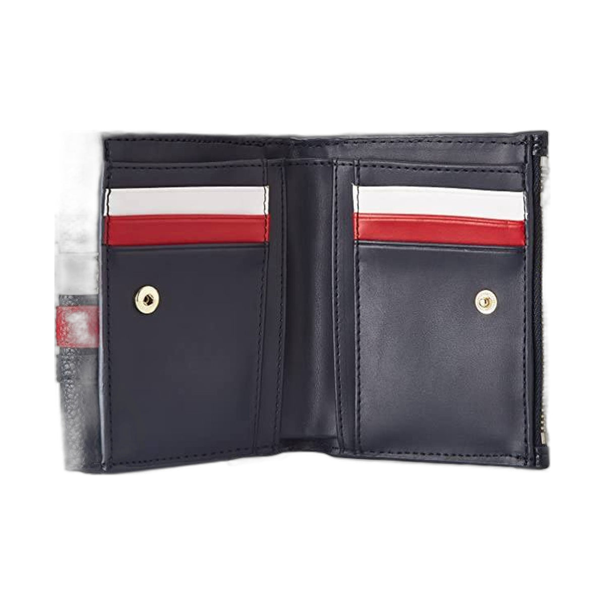 Tommy Hilfiger Striped Snap Wallet - Tommy Hilfiger Black wallet (view 3)