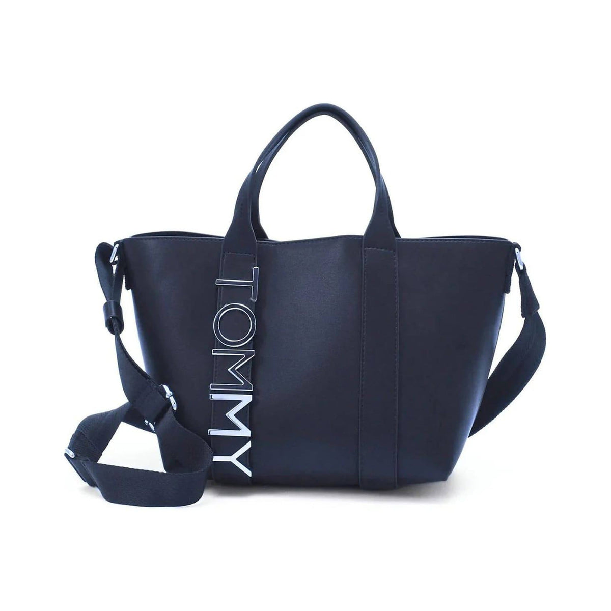 Tommy Wordmark Canvas Tote Bag - Navy - product photo