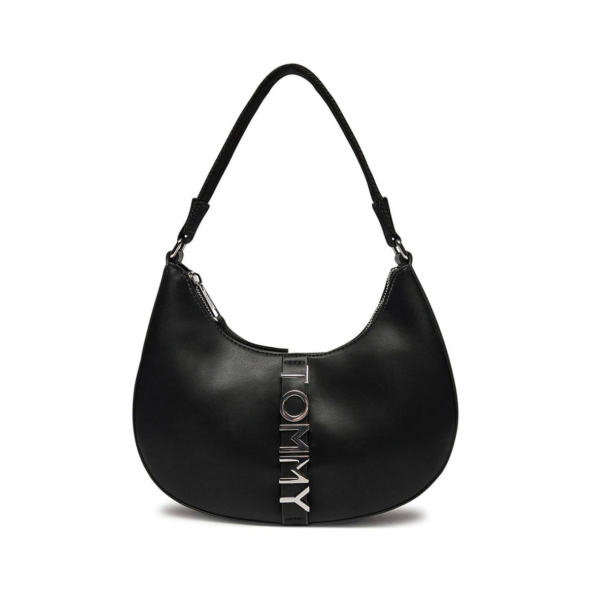 Tommy Wordmark Hobo Bag - Black - product photo